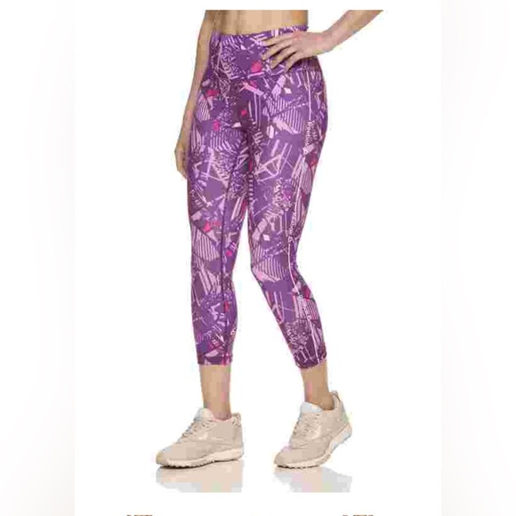 Reebok Purple Geometric Leggings - Picture 2 of 11